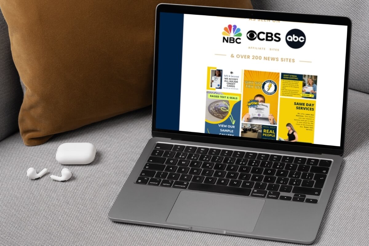 QuickDiplomas.com laptop